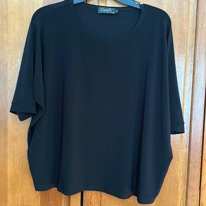 Sympli Black raglan sleeve top.  Size 2 fits like a 4 or 6.